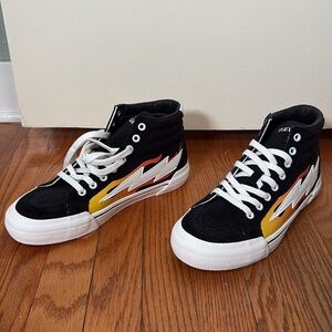 Revenge X Storm Vol. 2 High-Top Black‎ Flame Mens Size 8 NWOB